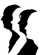 Vector silhouettes people N6