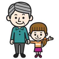 Grandfather and granddaughter N2