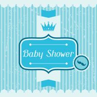 Boy baby shower invitation card N2