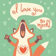 Cute fox confesses his love