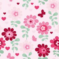 Cute flower Seamless Pattern - Illustration