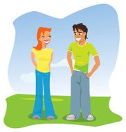 Cute young couple