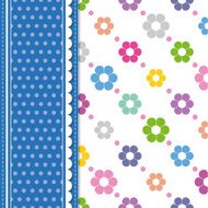 flowers and polka dot greeting card N2