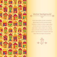 Houses pattern for template card