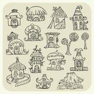 cartoon vector houses