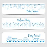 Baby shower banners