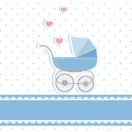 New baby boy shower invitation card N2