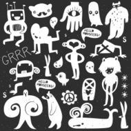 Vintage chalk monsters and freaks