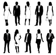 collection of people silhouettes N4