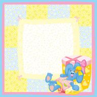 Cute greeting card for baby design