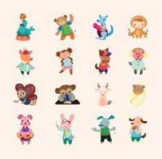 set of animal icons N10