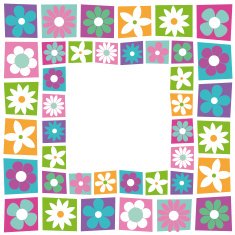 cute flowery border