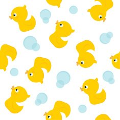 Rubber duck seamless pattern