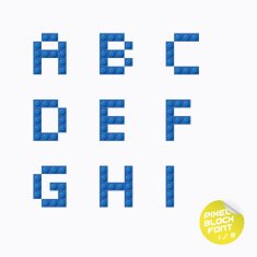 Pixel Block Alphabet N19