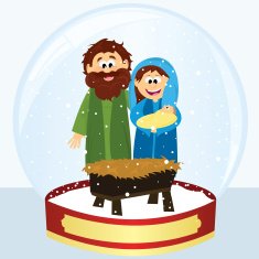 Nativity Scene Snow Globe
