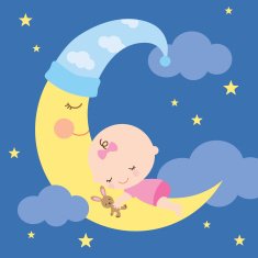 Sleeping Baby on the Moon N2