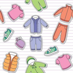 children's clothes vector eps 10 N4