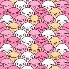 Cute cartoon seamless pattern