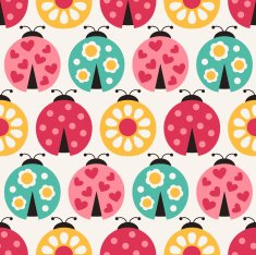 seamless lady bug pattern N2