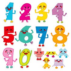Funny Cartoon Numbers N2