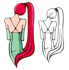 Fashion Woman Vector Illustration Series N34