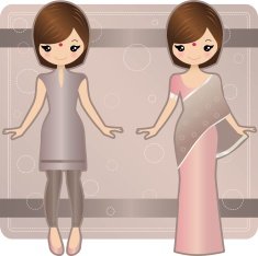 Indian Paper dolls
