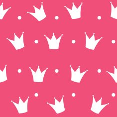 Princess Crown Seamless Pattern Background Vector Illustration