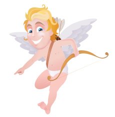 Cupid pointing finger