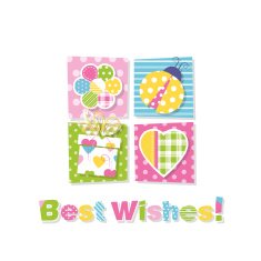best wishes greeting card