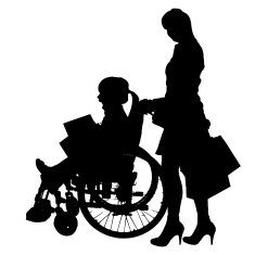 Vector silhouette of family N491