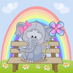 Elephant with flower N2