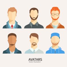 Set of avatar icons N5