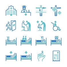 Medical and hospital icons