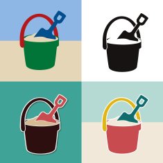pail and shovel toys set N2