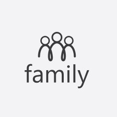 happy family vector design template N11