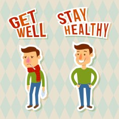 Sick and healthy characters