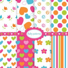 Set of baby patterns N4