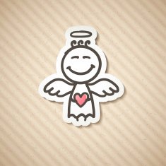 Hand Drawn Angel N21