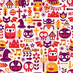 Halloween seamless pattern N7