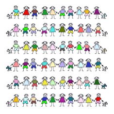 Kiddies with dogs N2