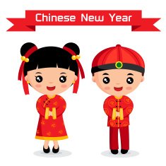 Cartoon Chinese Kids