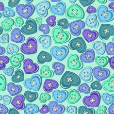 Seamless pattern of sewing buttons N3