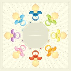 Baby Pacifier - Arrival Card
