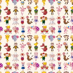 seamless animal pattern N25