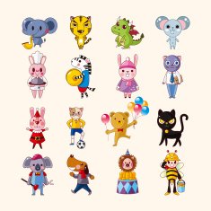 set of animal icons N12