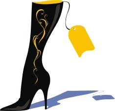 illustration boots feminine