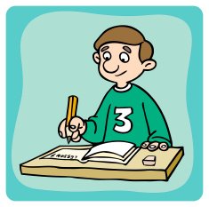 Boy Writing N9