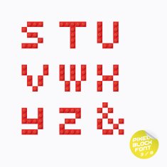 Pixel Block Alphabet N23