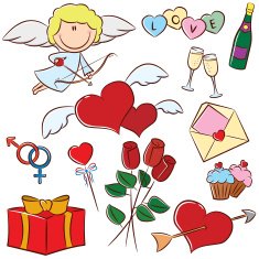valentine's day icons N11