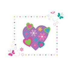 hearts greeting card N9